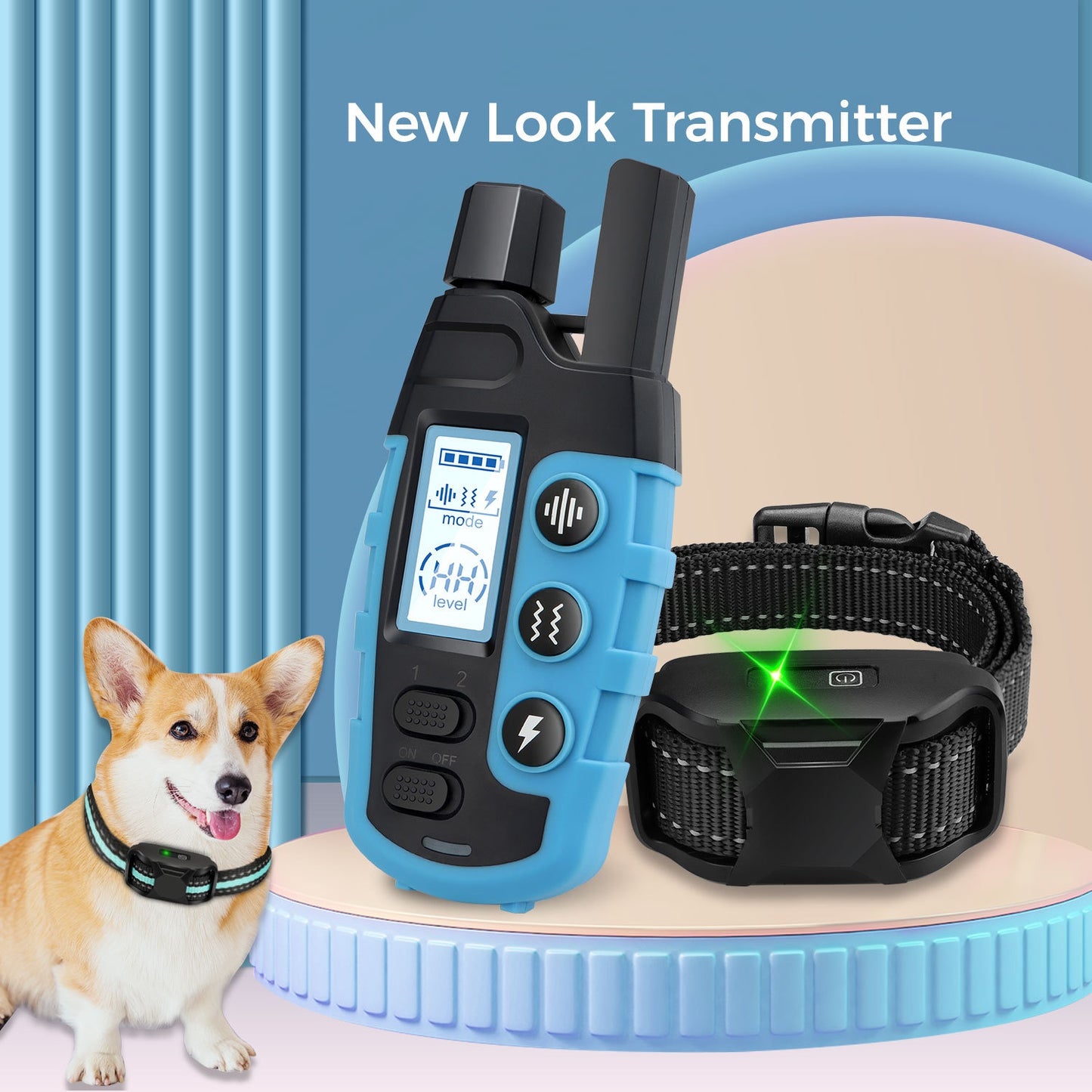 Dog Shock Collar - 4200FT Dog Training Collar with Remote Innovative long range, IP67 Waterproof with 3 Training Modes, Rechargeable E-Collar for All Breeds