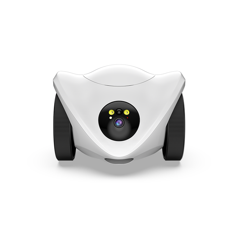 Intelligent pet companion robot ,Camera monitoring robot, remote pet companionship movable two-way communication whole house camera mobile snack feeding machine