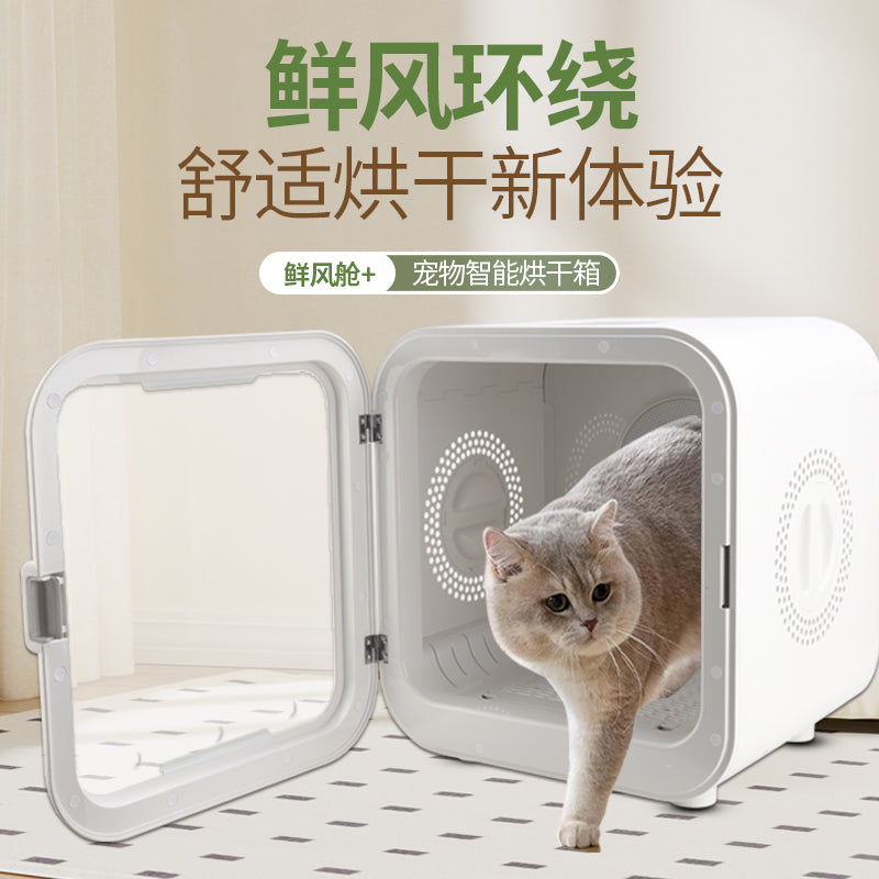 Pet Cat Dryer, 360° Efficient Automatic and Quiet Box with Smart Temperature Control, Ideal for Small Dogs and cats(62L)