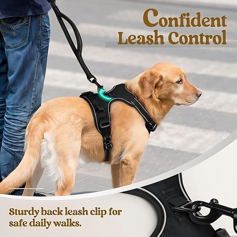Dog Harness and Leash Set Pet Harness, Adjustable Puppy Vest for Small Medium Large Dogs, Cats Strap+leash