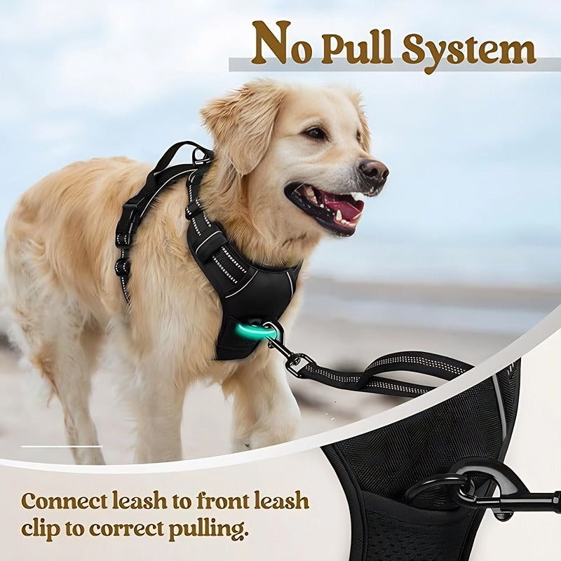 Dog Harness and Leash Set Pet Harness, Adjustable Puppy Vest for Small Medium Large Dogs, Cats Strap+leash
