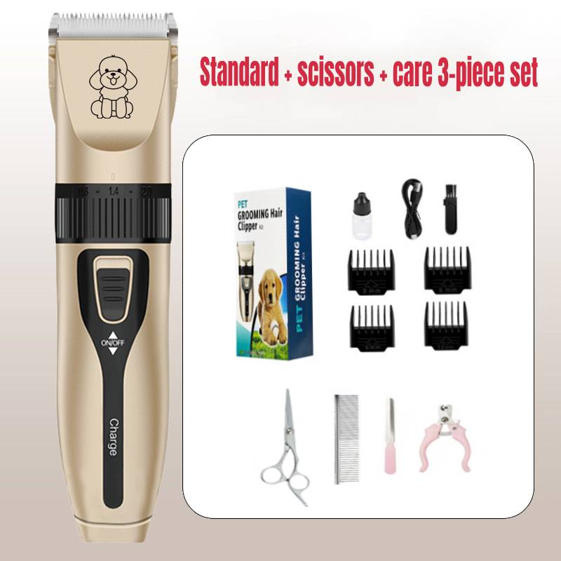 Dog Shaver Clippers Low Noise Rechargeable Cordless Electric Quiet Hair Clippers Set for Dogs Cats Pets