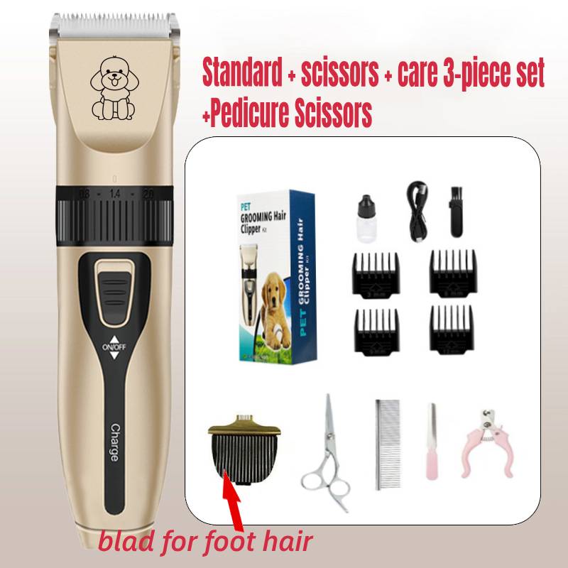 Dog Shaver Clippers Low Noise Rechargeable Cordless Electric Quiet Hair Clippers Set for Dogs Cats Pets