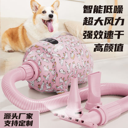 LAWAPET Colorful Dog Vacuum & Dryer for Shedding Grooming, 3 IN 1Dog Grooming Kit ，Adjustable Speed and Temperature Control Blower