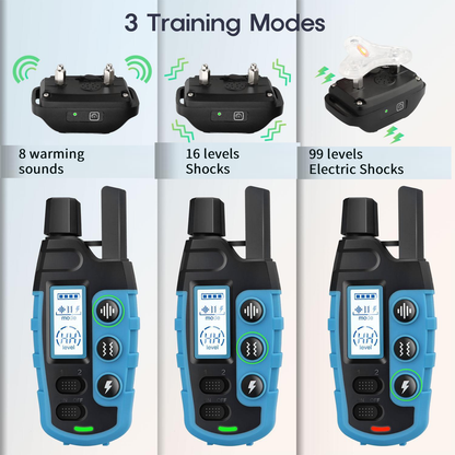 Dog Shock Collar - 4200FT Dog Training Collar with Remote Innovative long range, IP67 Waterproof with 3 Training Modes, Rechargeable E-Collar for All Breeds