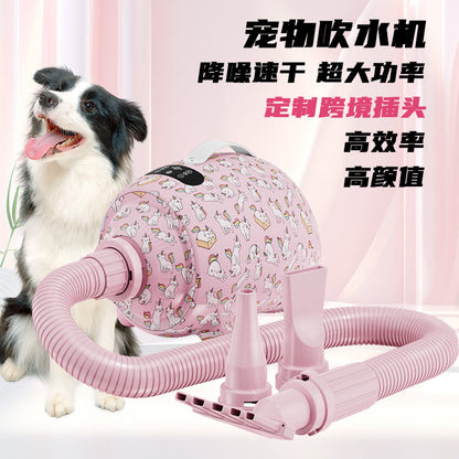 LAWAPET Colorful Dog Vacuum & Dryer for Shedding Grooming, 3 IN 1Dog Grooming Kit ，Adjustable Speed and Temperature Control Blower