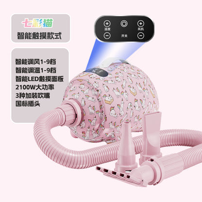 LAWAPET Colorful Dog Vacuum & Dryer for Shedding Grooming, 3 IN 1Dog Grooming Kit ，Adjustable Speed and Temperature Control Blower
