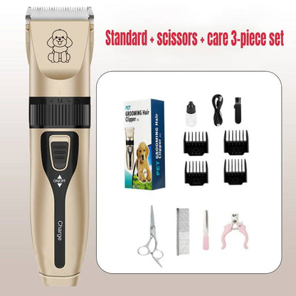 Dog Shaver Clippers Low Noise Rechargeable Cordless Electric Quiet Hair Clippers Set for Dogs Cats Pets