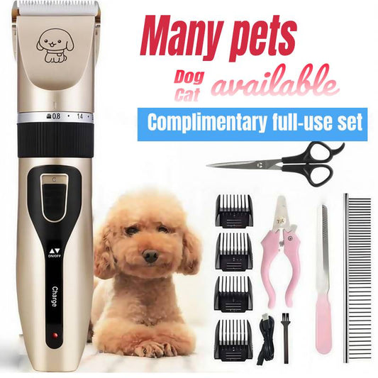Dog Shaver Clippers Low Noise Rechargeable Cordless Electric Quiet Hair Clippers Set for Dogs Cats Pets